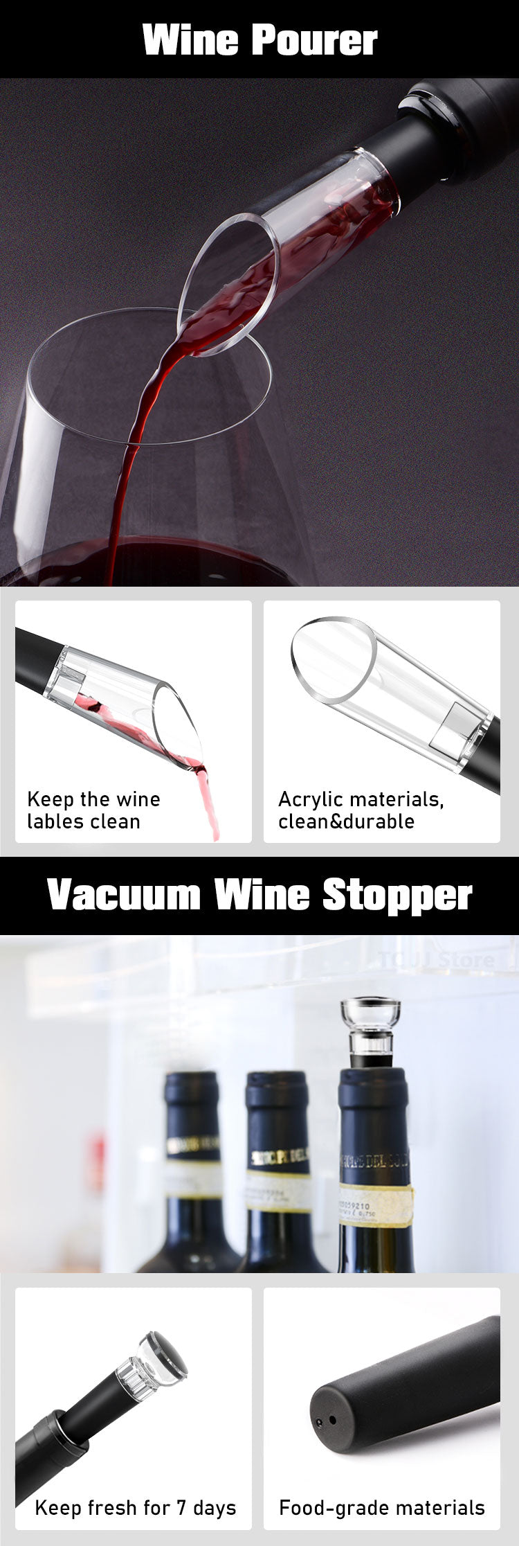 Wine Opener USB Rechargeable (Corkscrew)