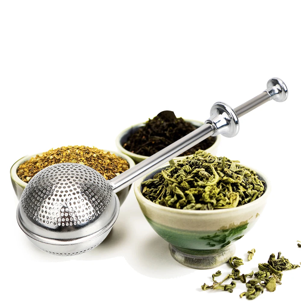 Adjustable Stainless Steel Tea Infuser Ball – Reusable Spice & Tea Strainer with Metal Chain