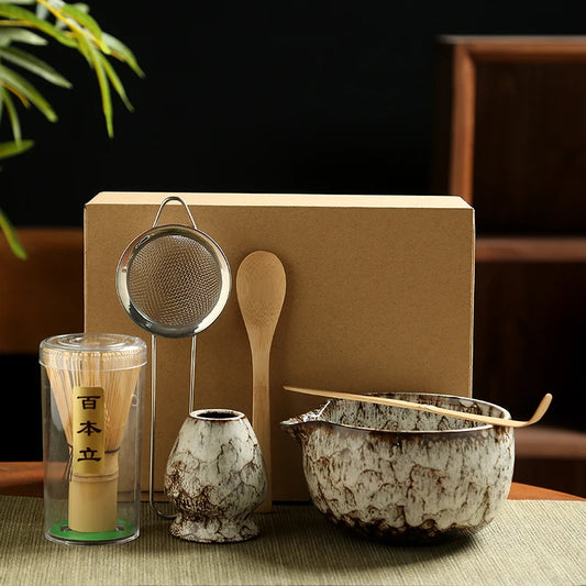 Japanese Matcha Tea Set – 6 PCS | Complete Matcha Kit for Tea Lovers
